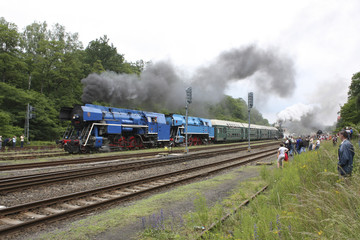 Czech old steam locomotive