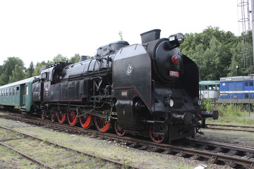 Plakat Czech old steam locomotive