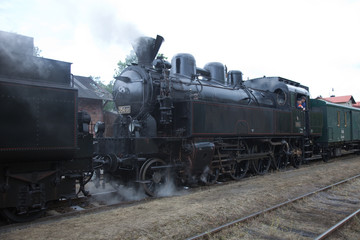Naklejka na ściany i meble Czech old steam locomotive