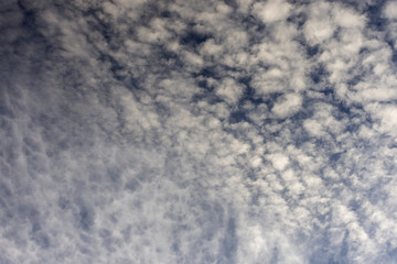 Blue sky. sunny day. clouds.