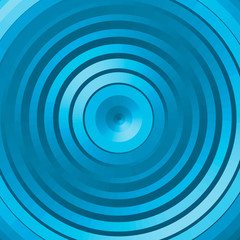 Abstract blue circle background. Vector illustration.