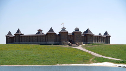 Obraz premium Old wooden fortress Kudikina gora
