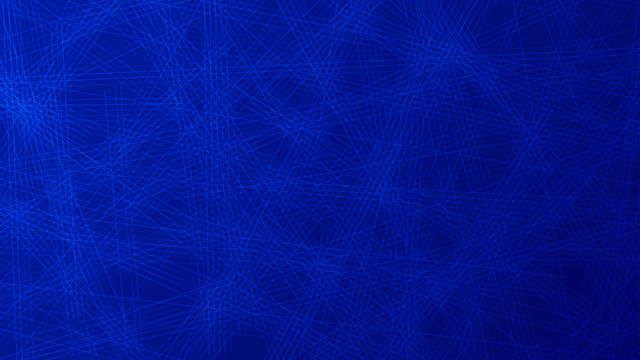 Abstract background of randomly arranged lines in blue colors. © Aleksei Solovev