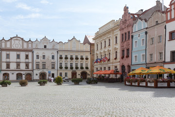Naklejka premium Old Pardubice town center