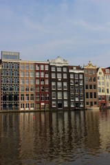 Naklejka premium Amsterdam, Netherlands - Canal City