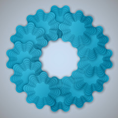 Fototapeta premium Abstract Paper Art or Paper Cut Background
