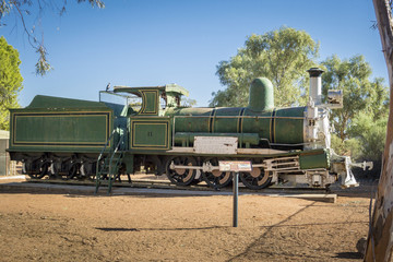 Fototapeta na wymiar The Silverton Picnic Train, Outback, Australia