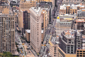 Cityscape of the Flatiron Building (New York City) - Powered by Adobe