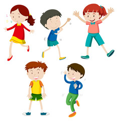 A Set of Children Dancing