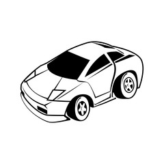 CAR CARTOON vector  on white background 