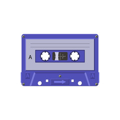 Fototapeta premium cassette tape vintage object on white background 