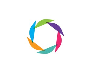Business logo, vortex
