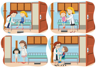 A Set of Kid at Hospital