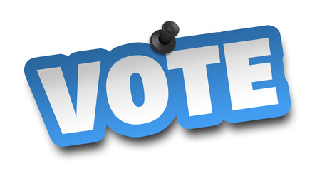 vote concept 3d illustration isolated