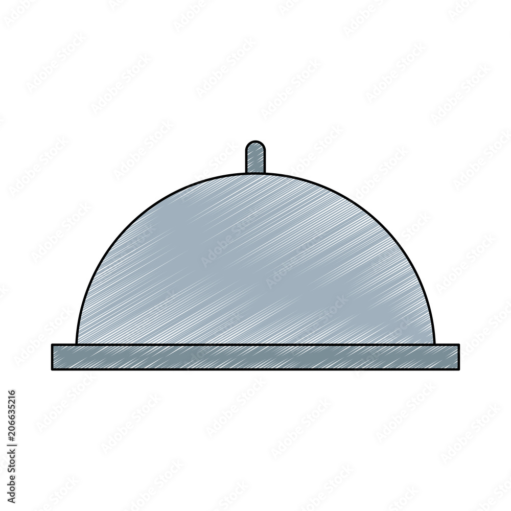 Poster restaurant dish dome vector illustration graphic design