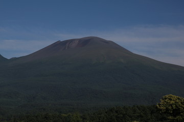 Fototapeta na wymiar Mt.Asama in Nagano Japan