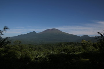 Fototapeta na wymiar Mt.Asama in Nagano Japan