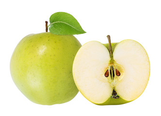 Apple on a white background