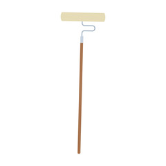 rolling paint brush vector illustration graphic design