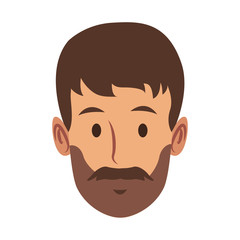 Man face cartoon vector illustration graphic design