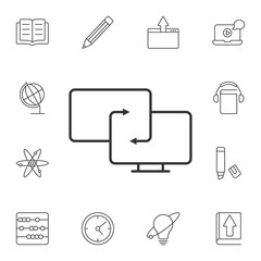 Synchronisation icon. Simple element illustration. Synchronisation symbol design from Ecology collection set. Can be used for web and mobile