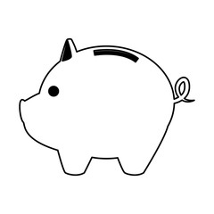 Piggy money savings vector illustration graphic design