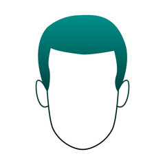 Man faceless cartoon vector illustration graphic design