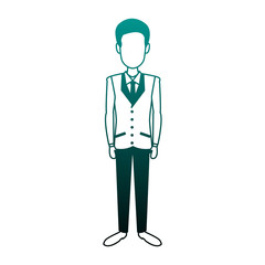 Executive businessman cartoon vector illustration graphic design