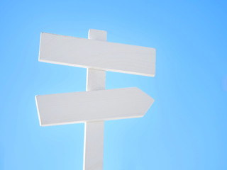 青空背景のサイン