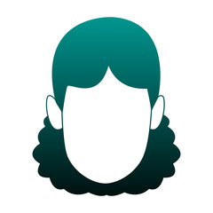 Woman faceless cartoon vector illustration graphic design