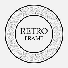 Round ornamental frame