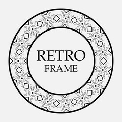 Round ornamental frame