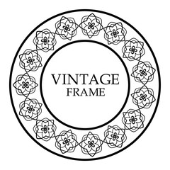 Round ornamental frame