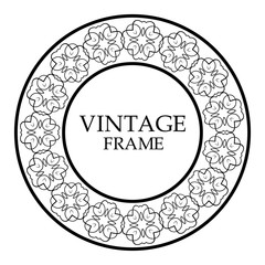 Round ornamental frame