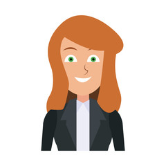 Executive business woman cartoon vector illustration graphic design