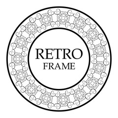 Round ornamental frame