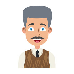 Executive businessman cartoon vector illustration graphic design