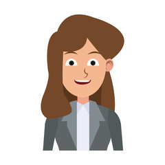 Executive business woman cartoon vector illustration graphic design