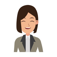 Executive business woman cartoon vector illustration graphic design