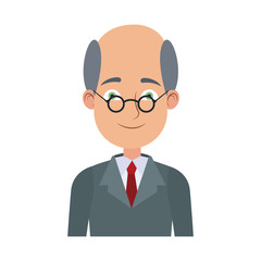 Executive businessman cartoon vector illustration graphic design