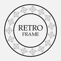 Round ornamental frame