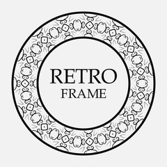 Round ornamental frame