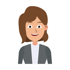 Executive business woman cartoon vector illustration graphic design