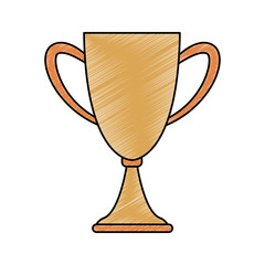 Trophy cup symbol vector illustration graphic design
