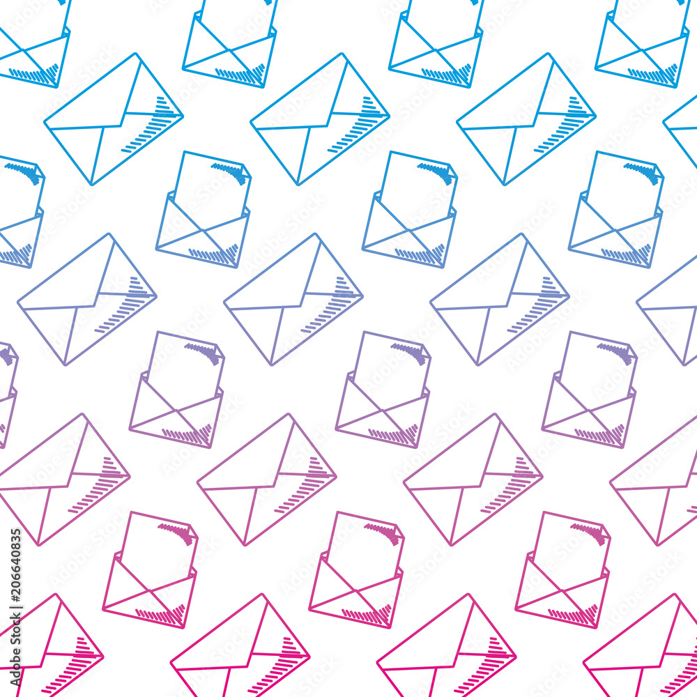 Poster degraded line e-mail text message style background