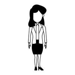 Executive business woman cartoon vector illustration graphic design