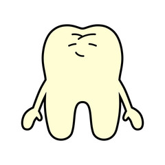 幸福感に浸りながらにんまりと笑う歯