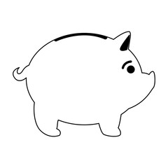 Piggy money savings vector illustration graphic design
