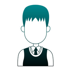 Executive businessman faceless cartoon vector illustration graphic design