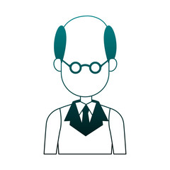 Executive businessman faceless cartoon vector illustration graphic design